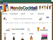 Tablet Screenshot of mondococktail.it